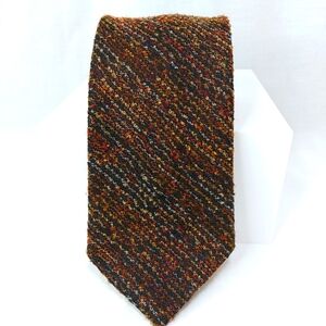 Bruno Piattelli Tie Pure Silk Textured Neutral Striped Designer Necktie 58"x4"